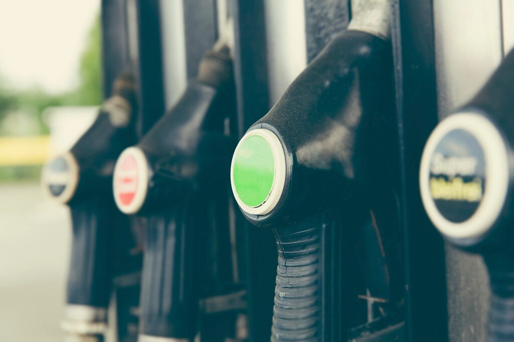 Bomba de combustível em posto de gasolina